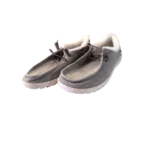 Hey Dude Wendy Funk Wool Size 9 Women's Light Gray NWT - Picture 1 of 9